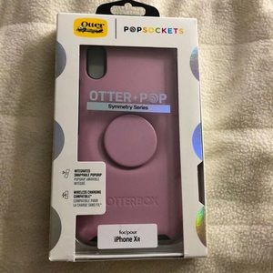 Otter Box Pop socket Pink case iPhone XR
